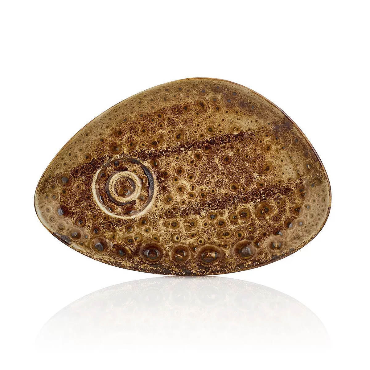 Блюдце 25*17 cм,(для чашки 81229383) фарфор,серия "Cowry Yellow", By Bone