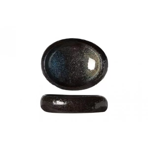 Тарелка овальная 19×15 см h 5 см, BLACK YORU