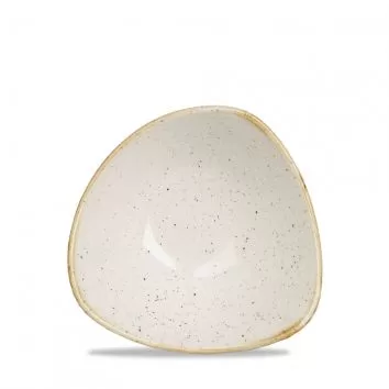Салатник треугольный 0,26л d15,3см, без борта, Stonecast, цвет Barley White Speckle