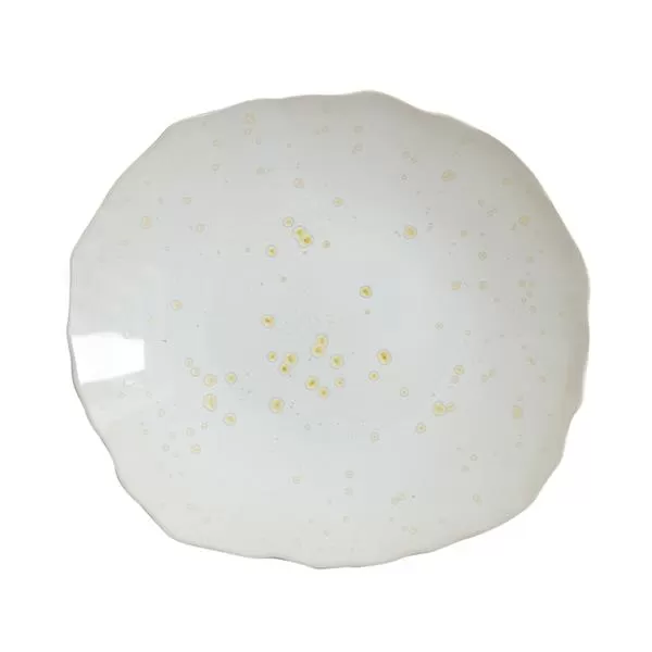 Тарелка мелкая 29×26,5 см, h 4 см, цвет nacre, Plume