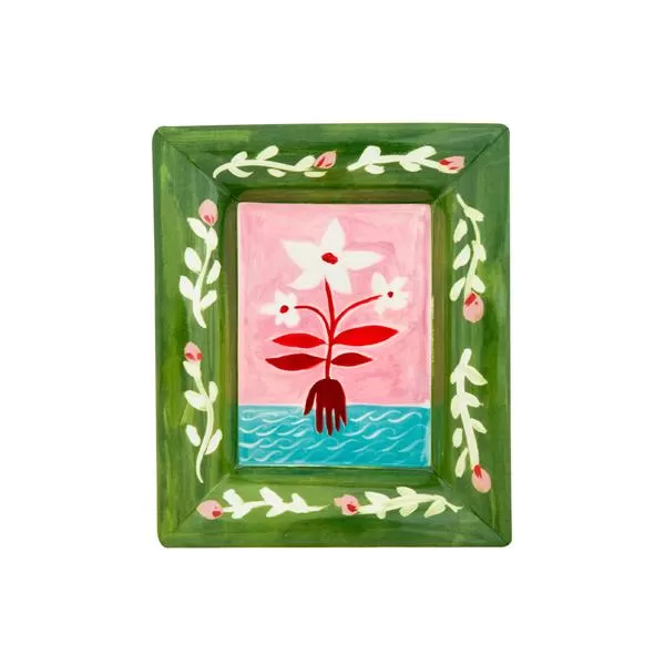 Блюдо прямоугольное Fiori bianchi 20,5×17 см, Con Amore