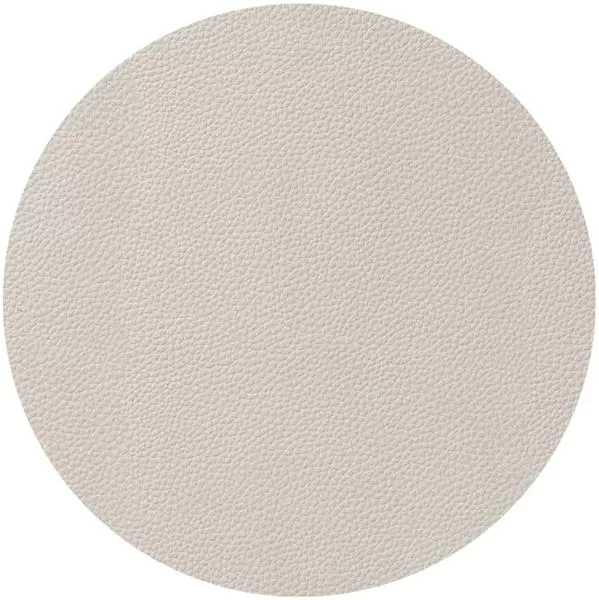 Салфетка подстановочная (коастер) d 10 см, искуств. кожа (ПУ), декор beige, LAV