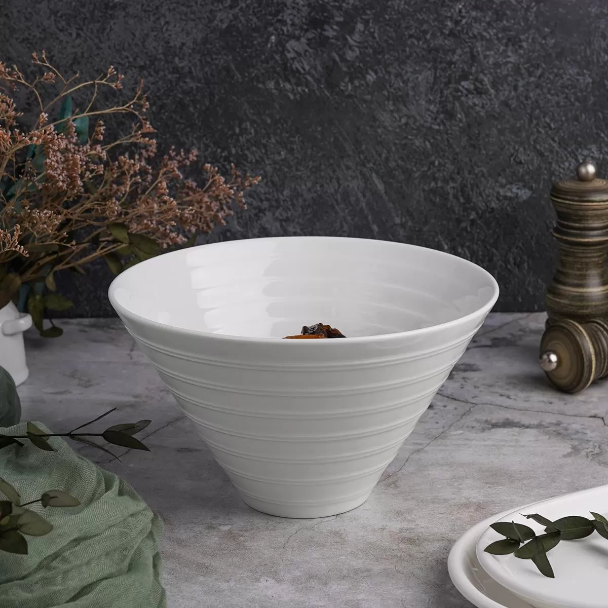 Чаша азиатская для лапши /суповая чаша 20 см, 1500 мл, фарфор P.L. Proff Cuisine