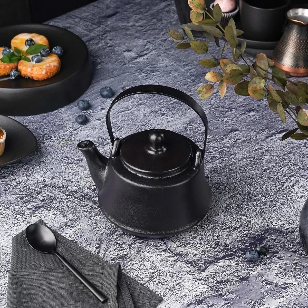 Чайник с металлическим ситом Black Raw Stellar 600 мл, P.L. Proff Cuisine