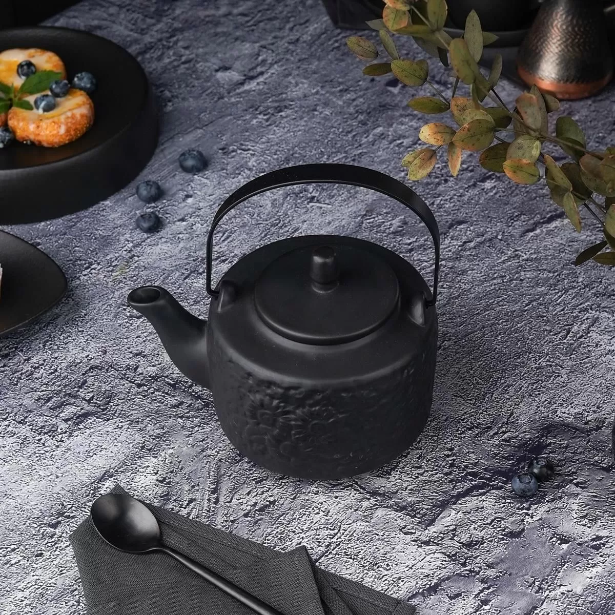 Чайник с металлическим ситом Black Raw Stellar 750 мл, P.L. Proff Cuisine