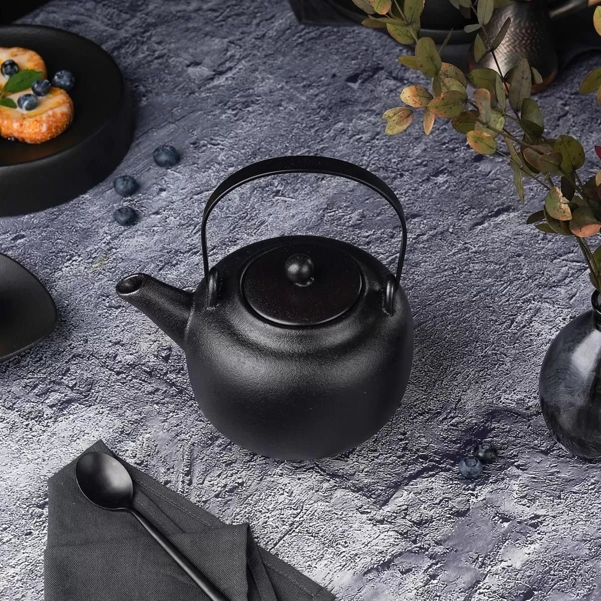 Чайник с металлическим ситом Black Raw Stellar 950 мл, P.L. Proff Cuisine