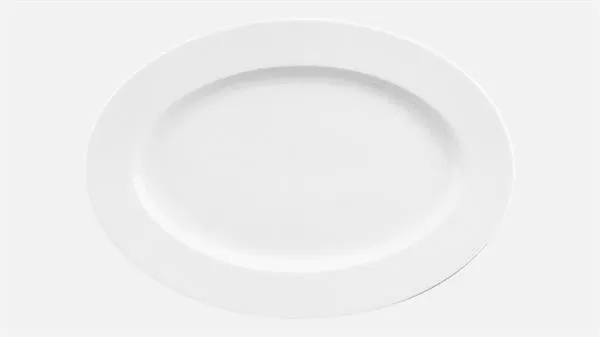 Тарелка овальная с полями 36,4×25,6 см, h 2,9 см, Fine Dining