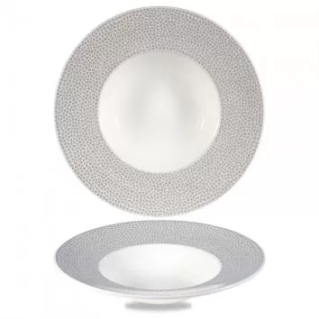 Чаша с широким римом Isla Spinwash Shale Grey, 28 см