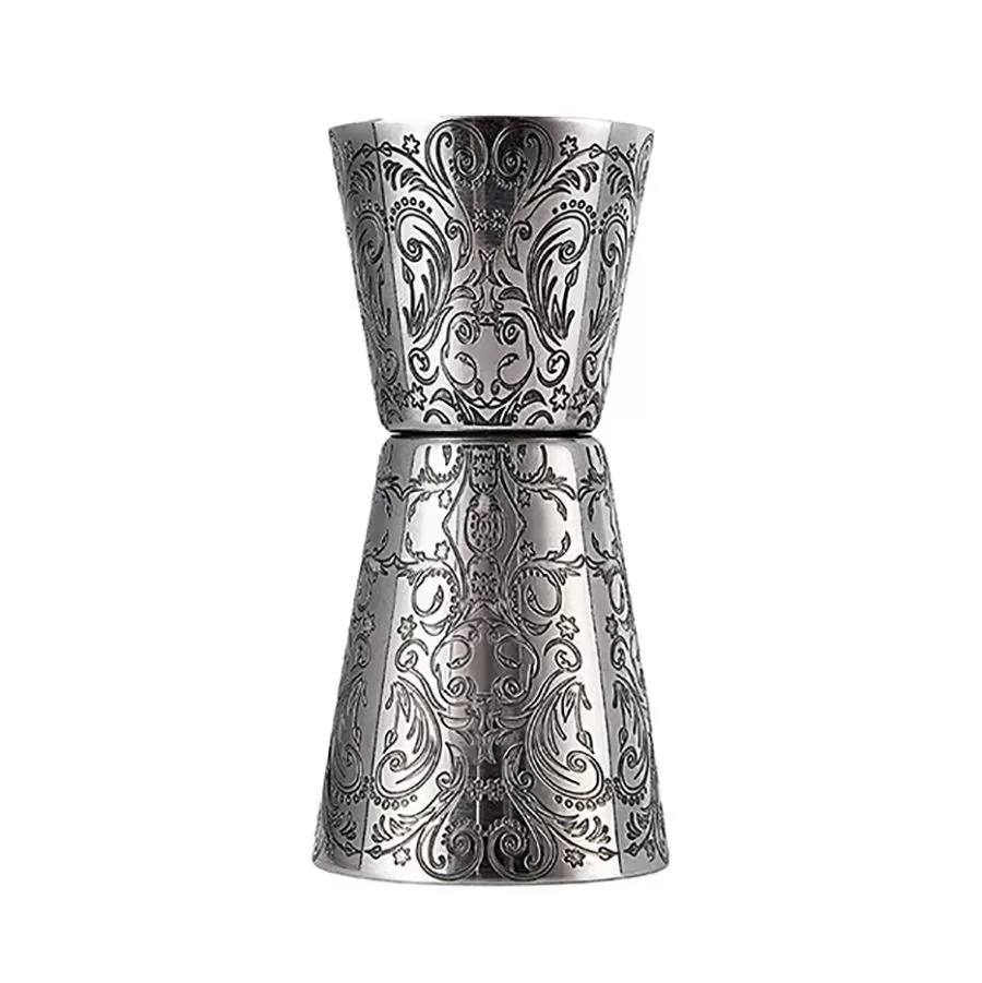 Джиггер "Floral" 20/40 мл, нержавеющая сталь, P.L.- Barbossa