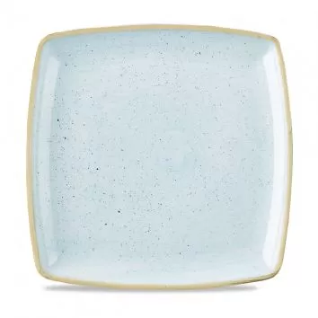Тарелка мелкая квадратная 26,8см, без борта, Stonecast, цвет Duck Egg Blue