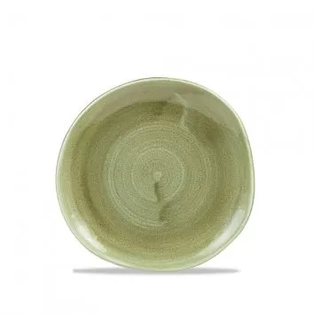 Тарелка мелкая «Волна» d18,6 см, без борта, Stonecast Patina Burnished Green