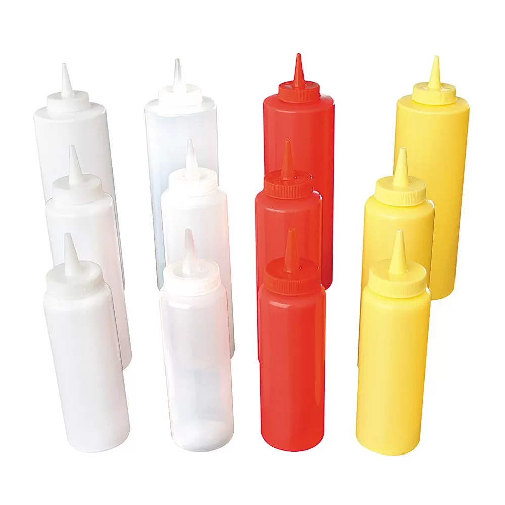 Емкость (диспенсер) для соусов, 370 мл, красная, P.L. Proff Cuisine