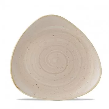 Тарелка мелкая треугольная 22,9 см, без борта, Stonecast, цвет Nutmeg Cream