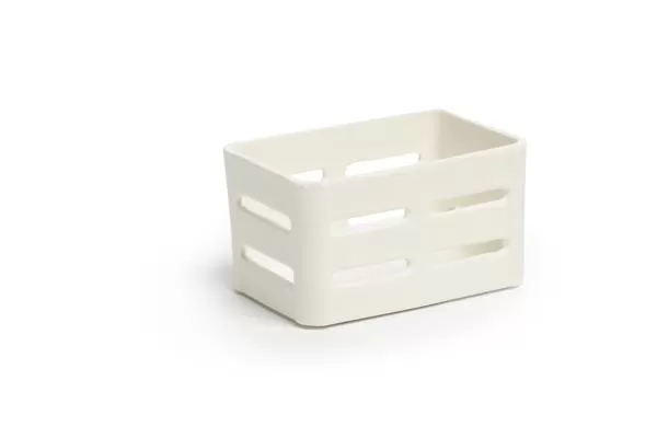 Емкость-мини прямоуг. 12×8 см h 7 см, перфориров., фарфор