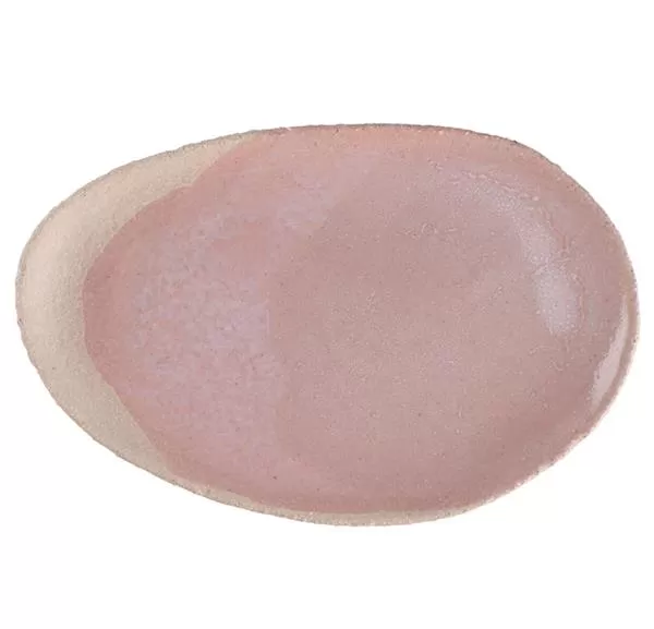Блюдо овальное 25×36 см, h 2,5 см, цвет rose, Wabi