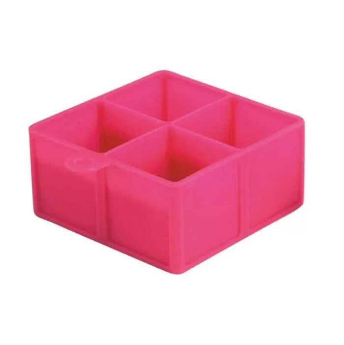 Форма для льда силиконовая "Куб", 45*45 мм, 4 ячейки, P.L. — BarWare