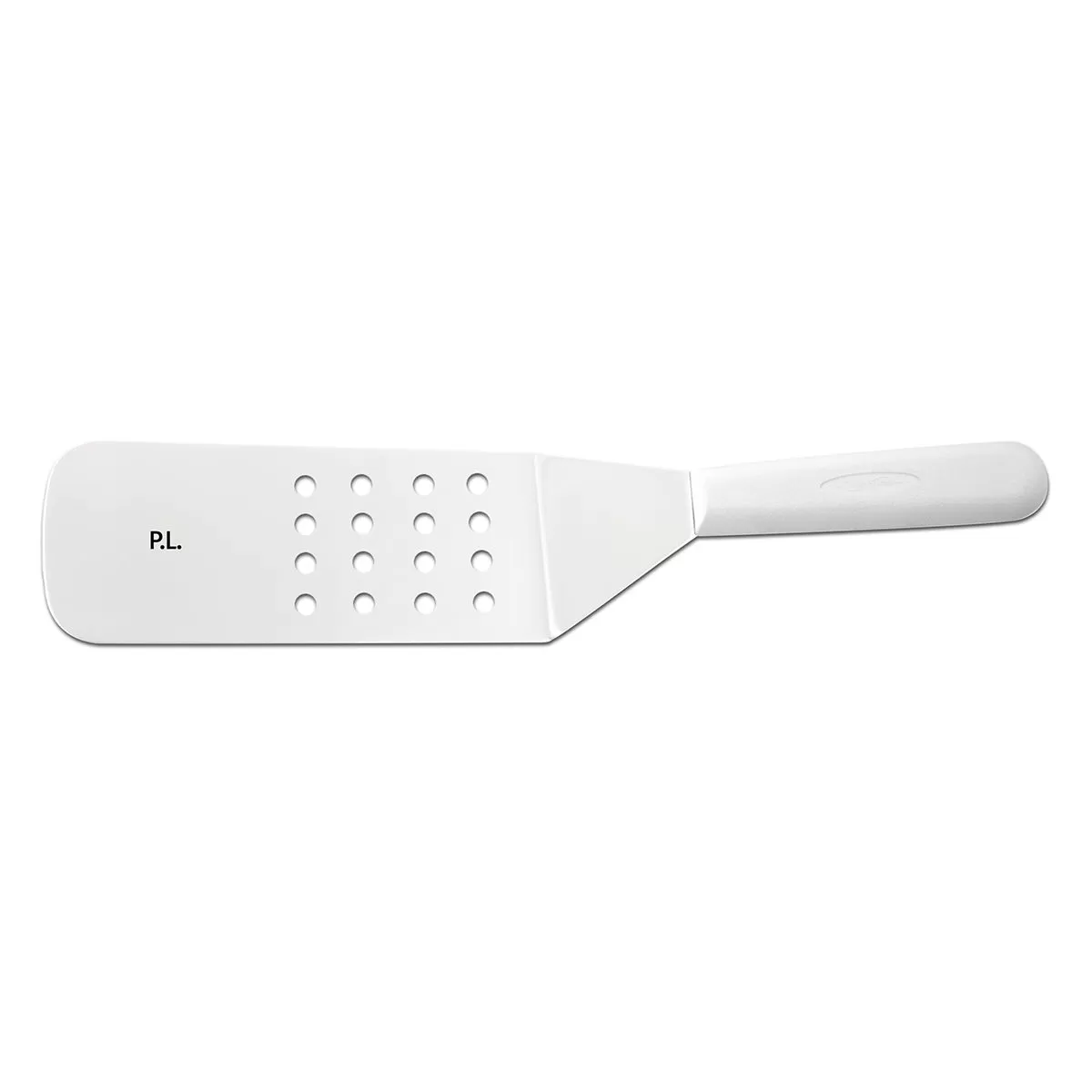 Лопатка металлическая перфорированная с пластиковой ручкой, 20 см*7,5 см,  P.L. Proff Cuisine