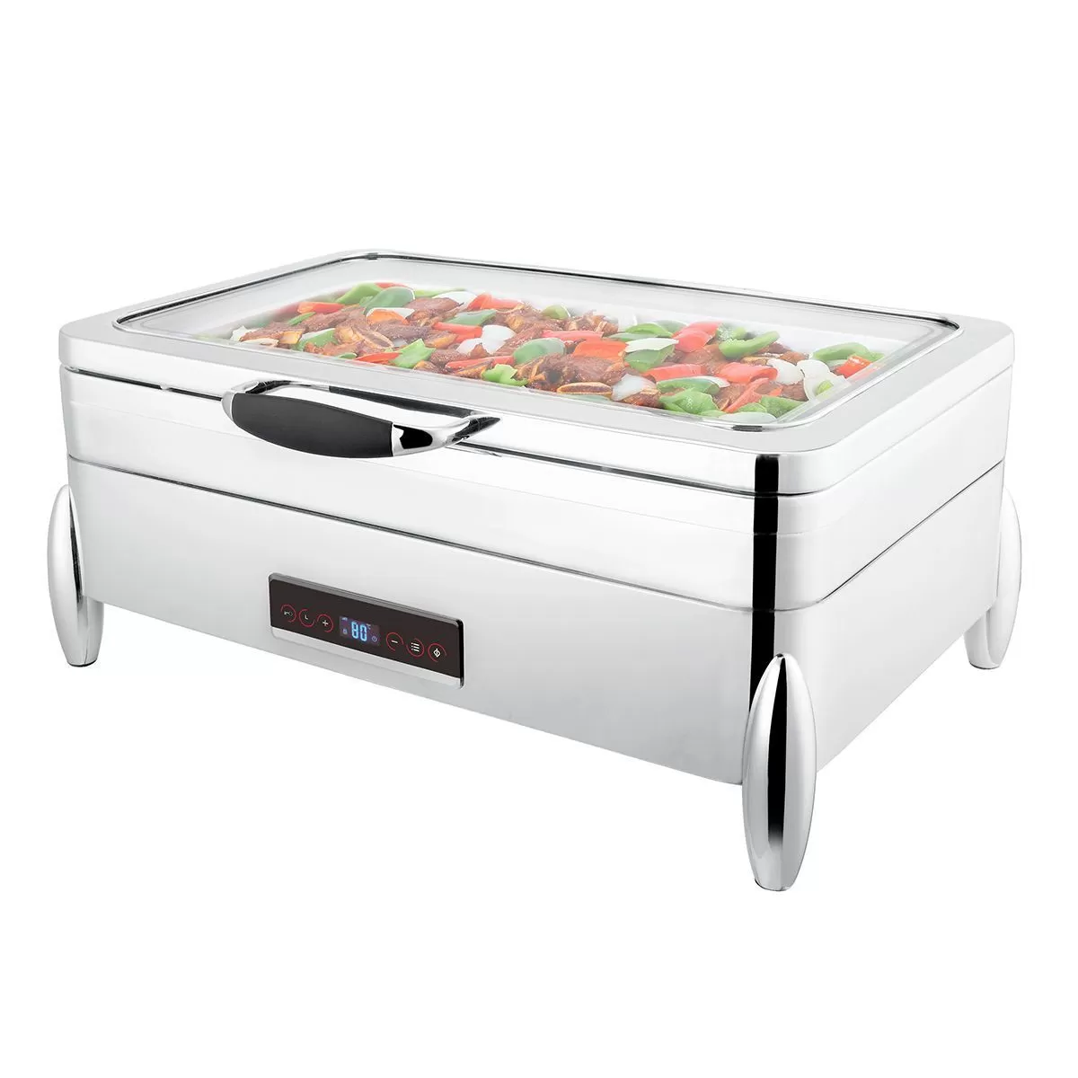 Мармит электрический "Roma"с обзорным стеклом,1/1*65 мм, 8,5 л (220V, 900W), SUNNEX — P.L.