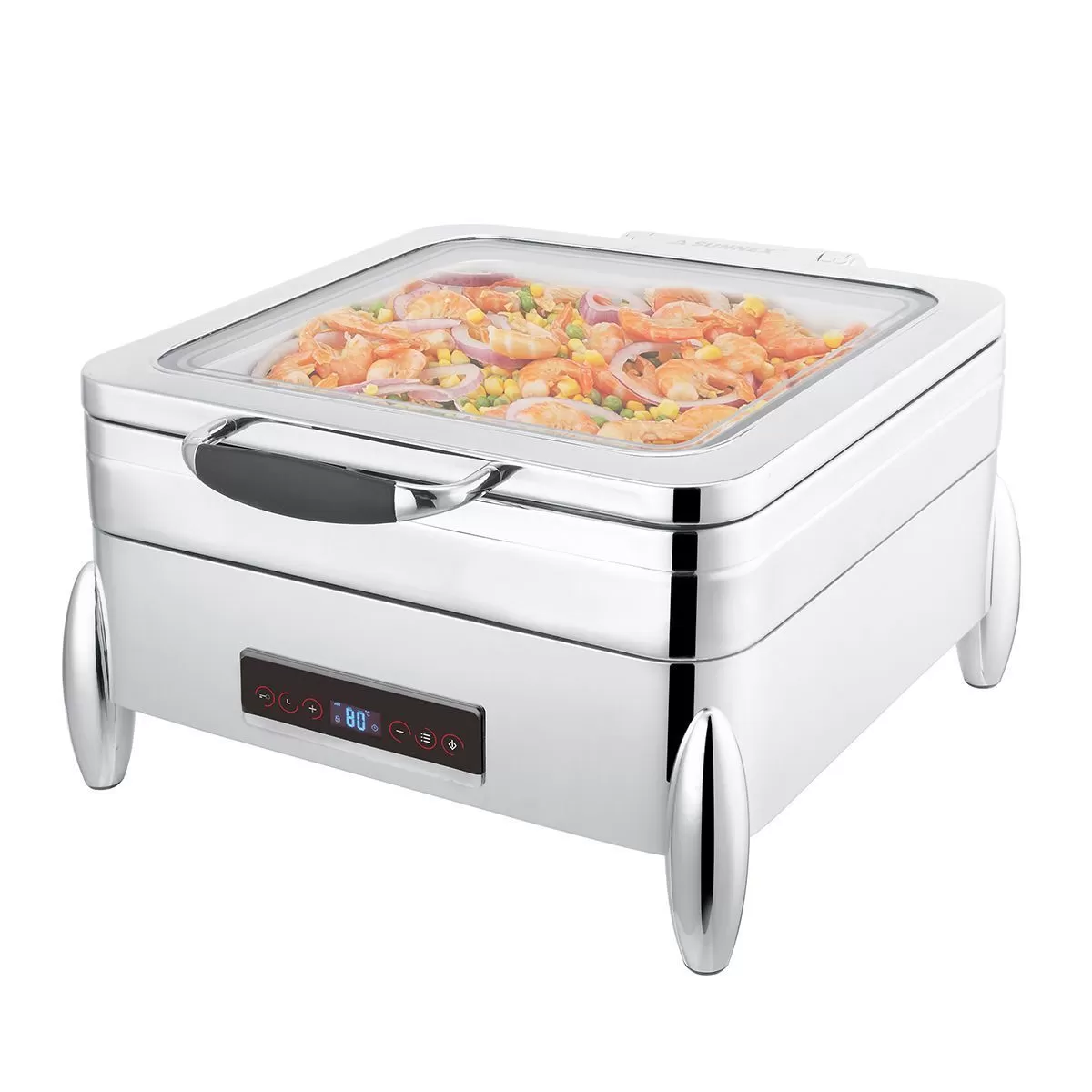 Мармит электрический "Roma"с обзорным стеклом, 2/3*65 мм, 5,5 л, (220V, 900W), SUNNEX — P.L.