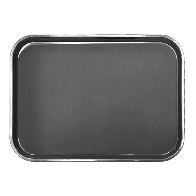 Поднос прорезиненный черный 40*30 см, пластик, P.L. — BarWare