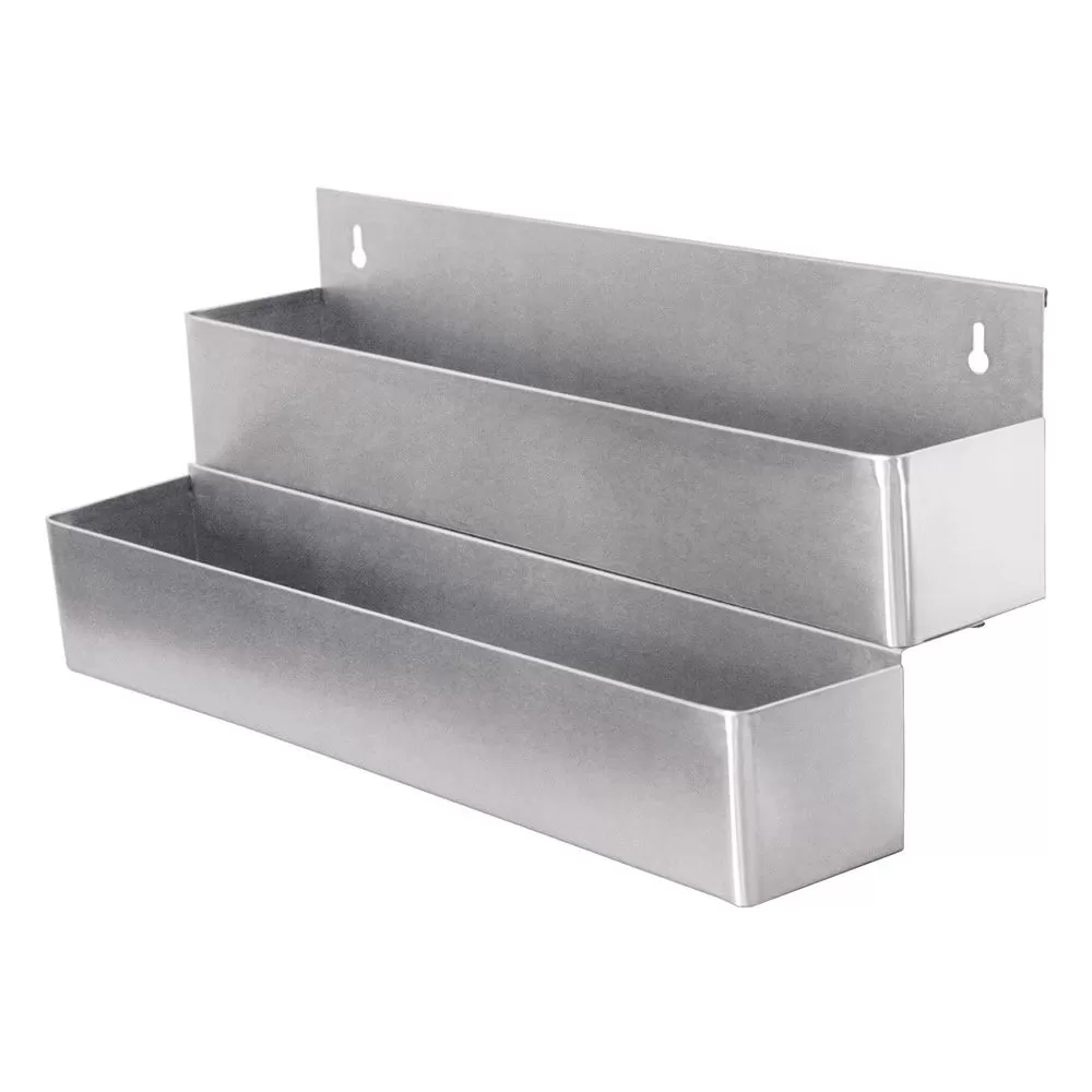 Подставка барная, 2 яруса, на 20 бутылок, 107*21*25 см, нержавейка, P.L. — BarWare