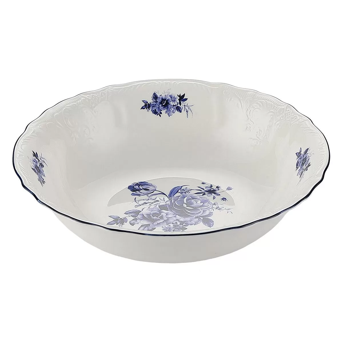 Салатник 23 см, 1100 мл, коллекция "Blue Flower"  P.L. Proff Cuisine