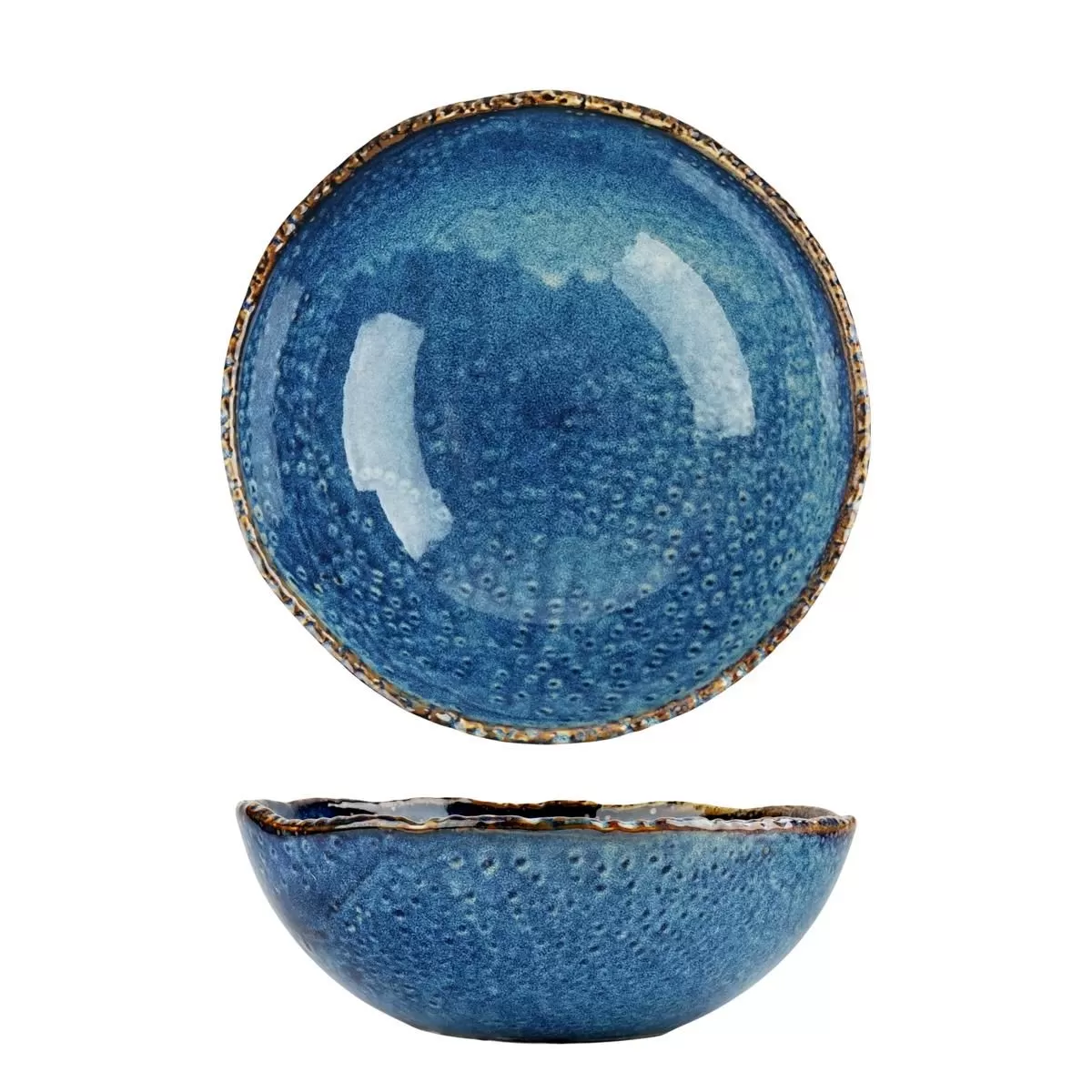 Салатник d=21 см, h=7.6 см, 1.3 л, фарфор,серия "Aqua Blue" P.L.