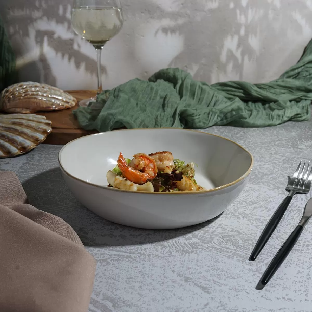 Салатник 1.1 л, d=22 см,керамика "Frutti di Mare" P.L.
