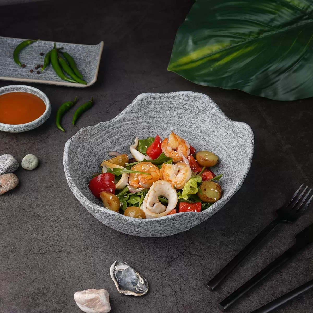 Салатник 23*18*8 см, 1000мл, Stone Untouched Taiga, P.L. Proff Cuisine