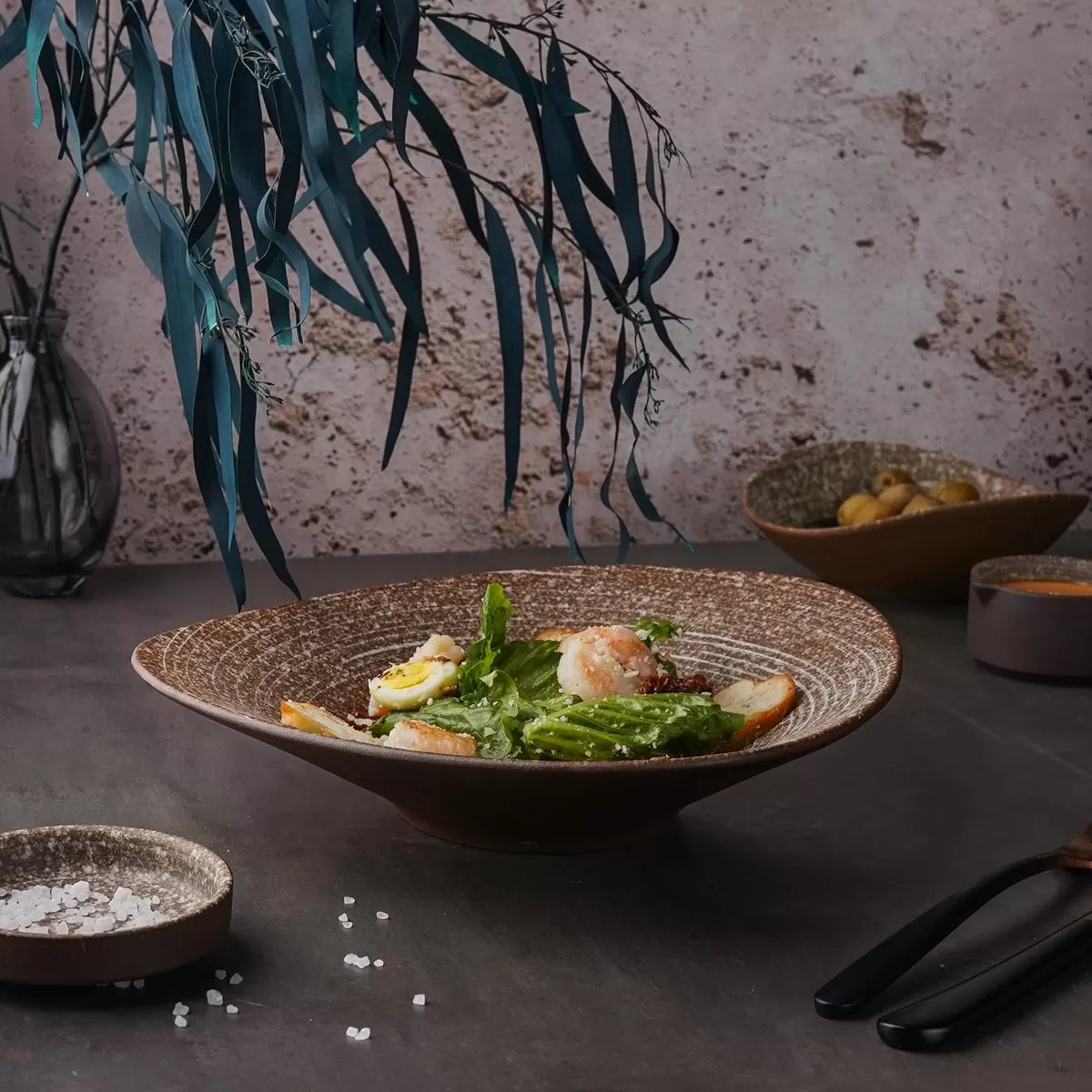 Салатник 26*24*5 см, Brown Taiga Untouched, P.L. Proff Cuisine