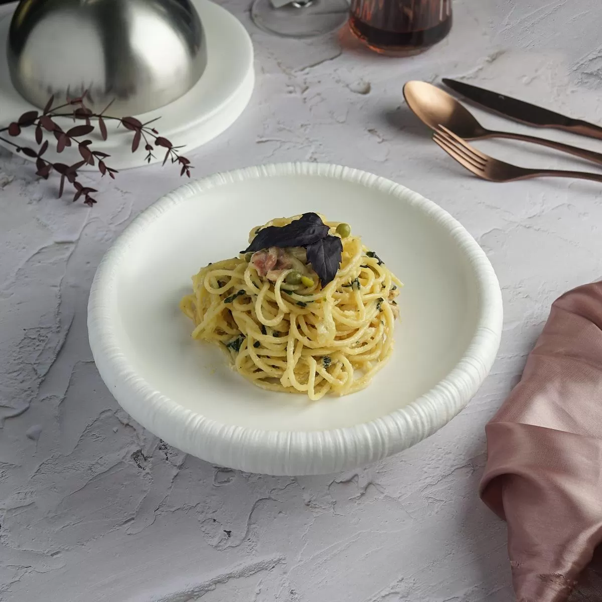 Салатник 400мл, d=22.5см,фарфор,серия "White Moon", P.L. — Proff Cuisine