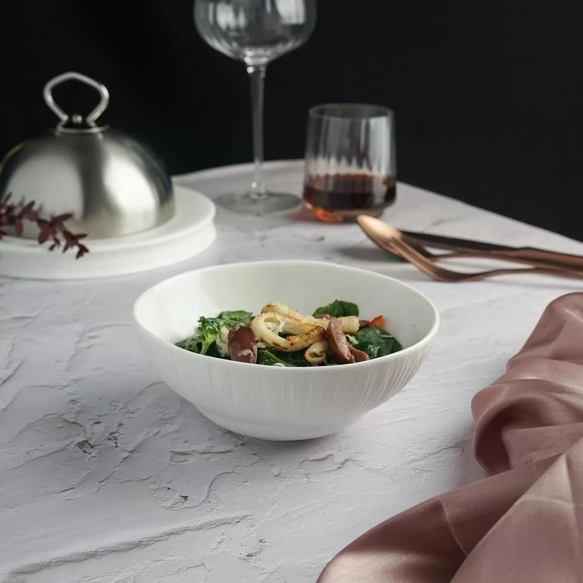 Салатник 480 мл, d=15см,фарфор,серия "White Moon", P.L. — Proff Cuisine