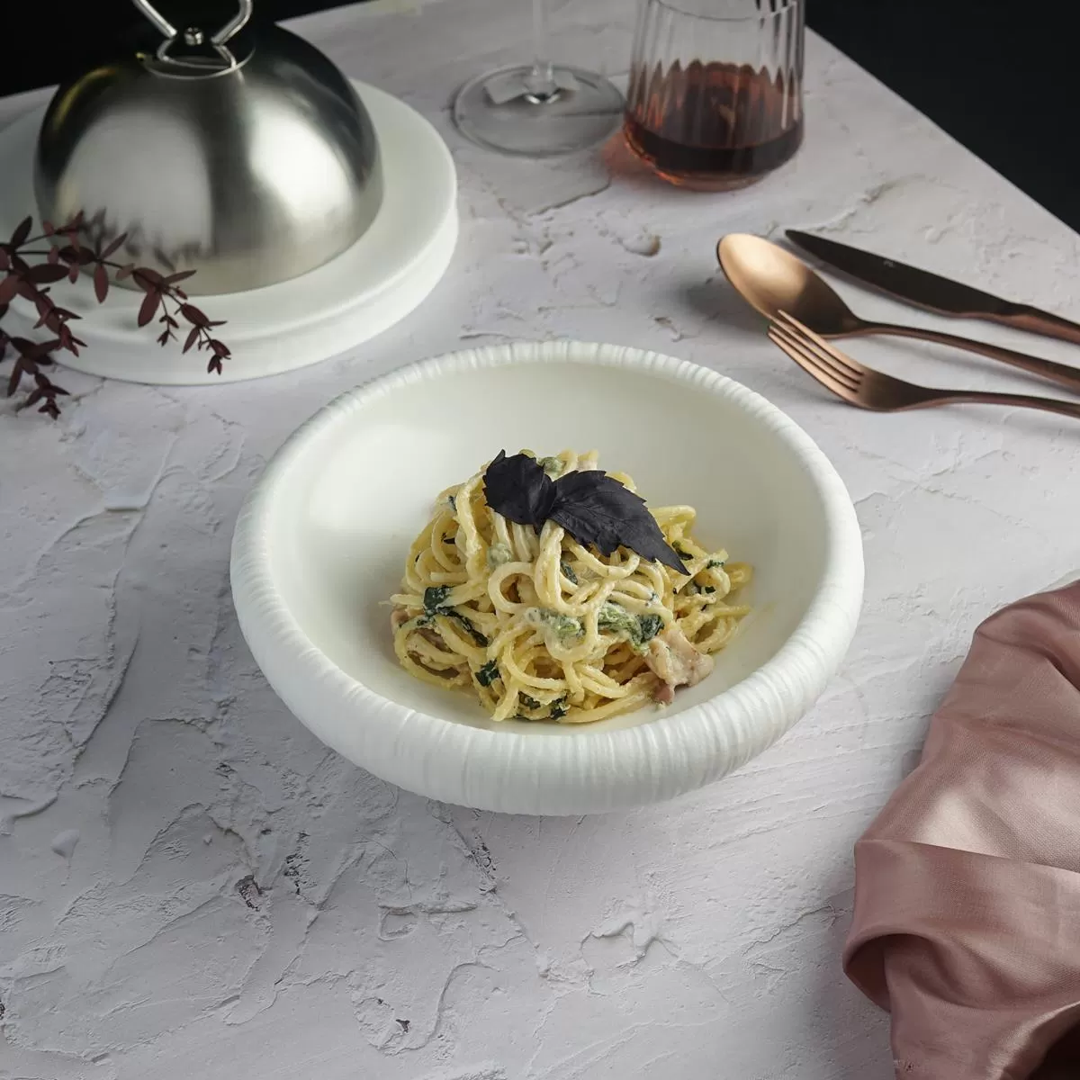 Салатник 500 мл, d=20см,фарфор,серия "White Moon", P.L. — Proff Cuisine