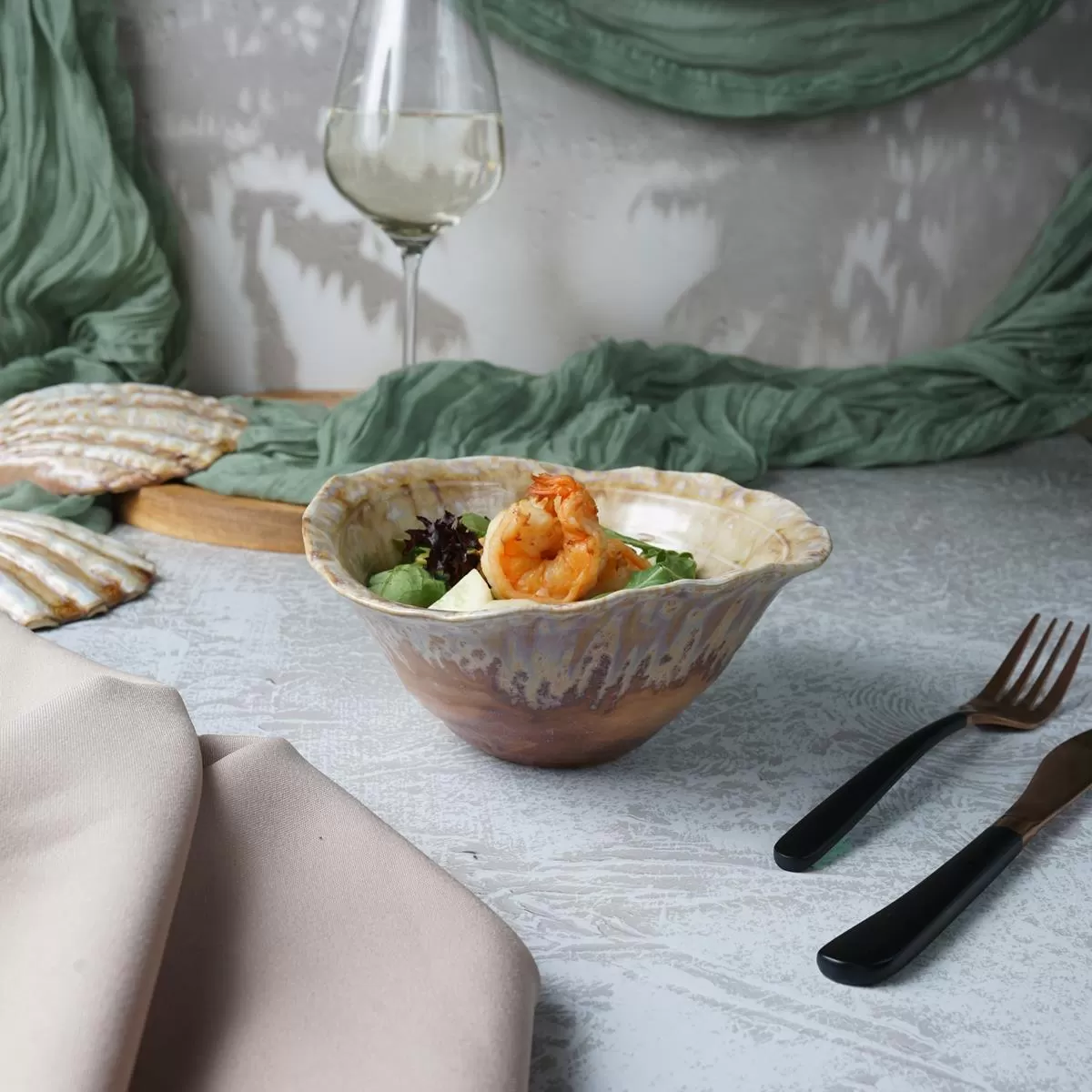 Салатник d=16 см, 450мл, керамика "Frutti di Mare" P.L.