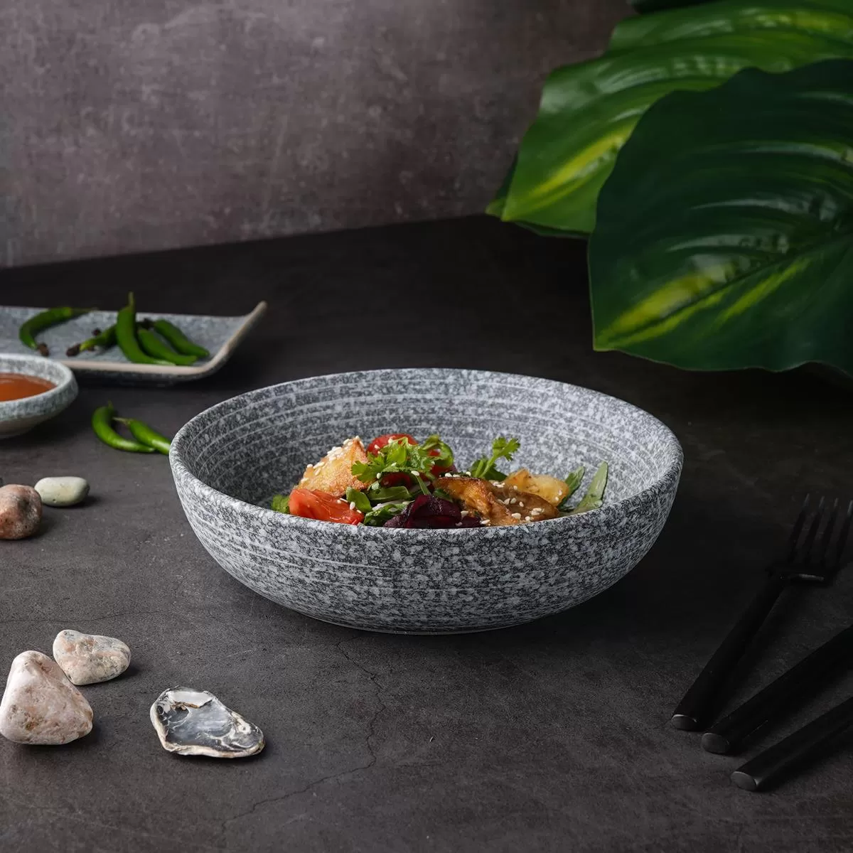 Салатник d=20 см, h=4,5 см, Stone Untouched Taiga, P.L. Proff Cuisine