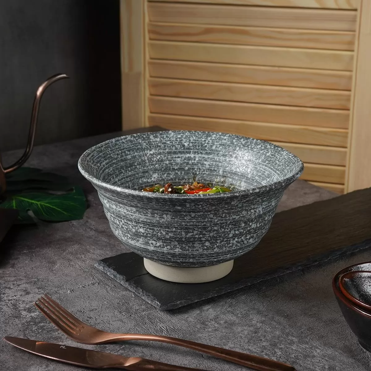 Салатник с покрытием 20*10 см, 1200 мл, Glossy Stone Untouched Taiga.P.L. Proff Cuisine