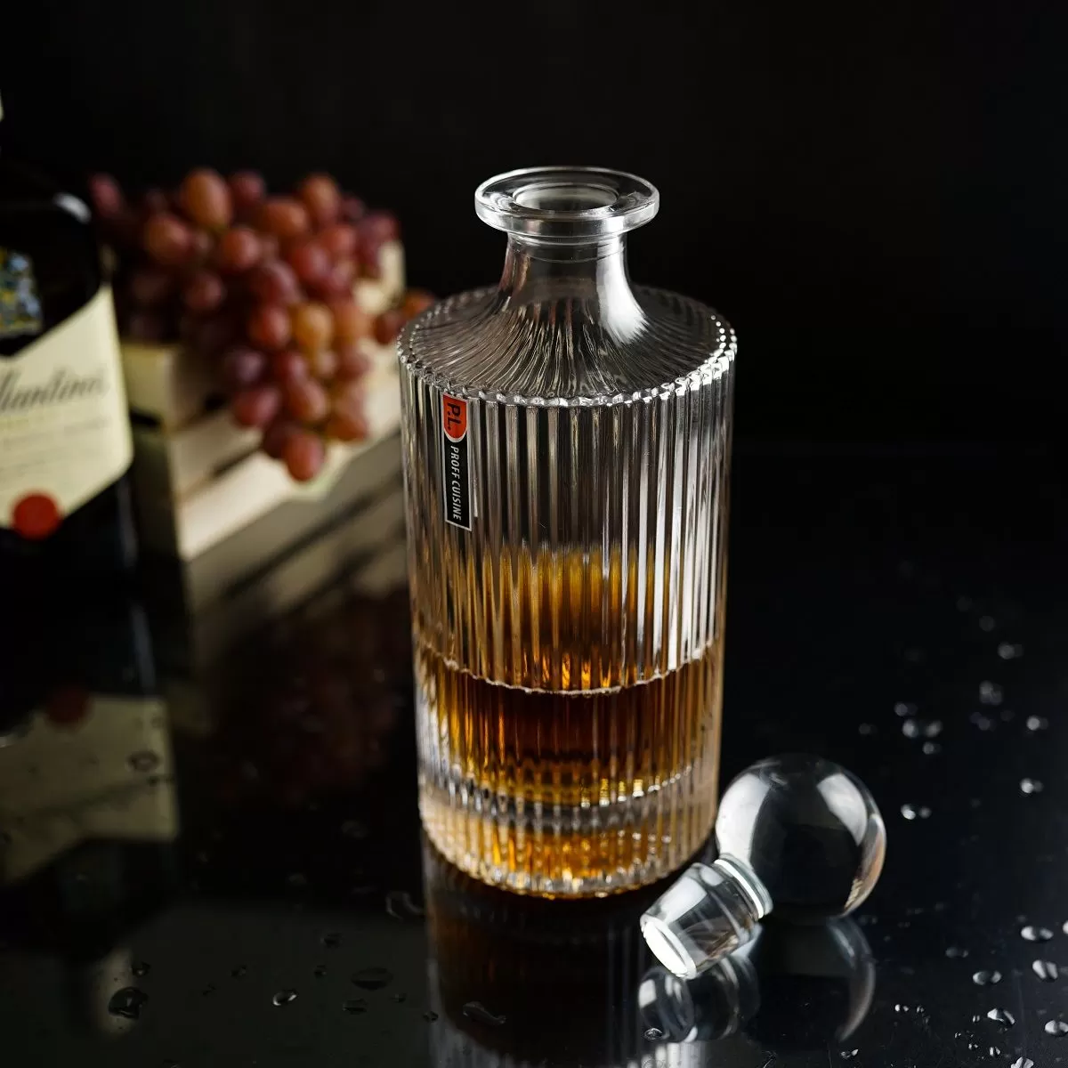 Штоф с крышкой "Time" 800 мл, стекло P.L. — BarWare