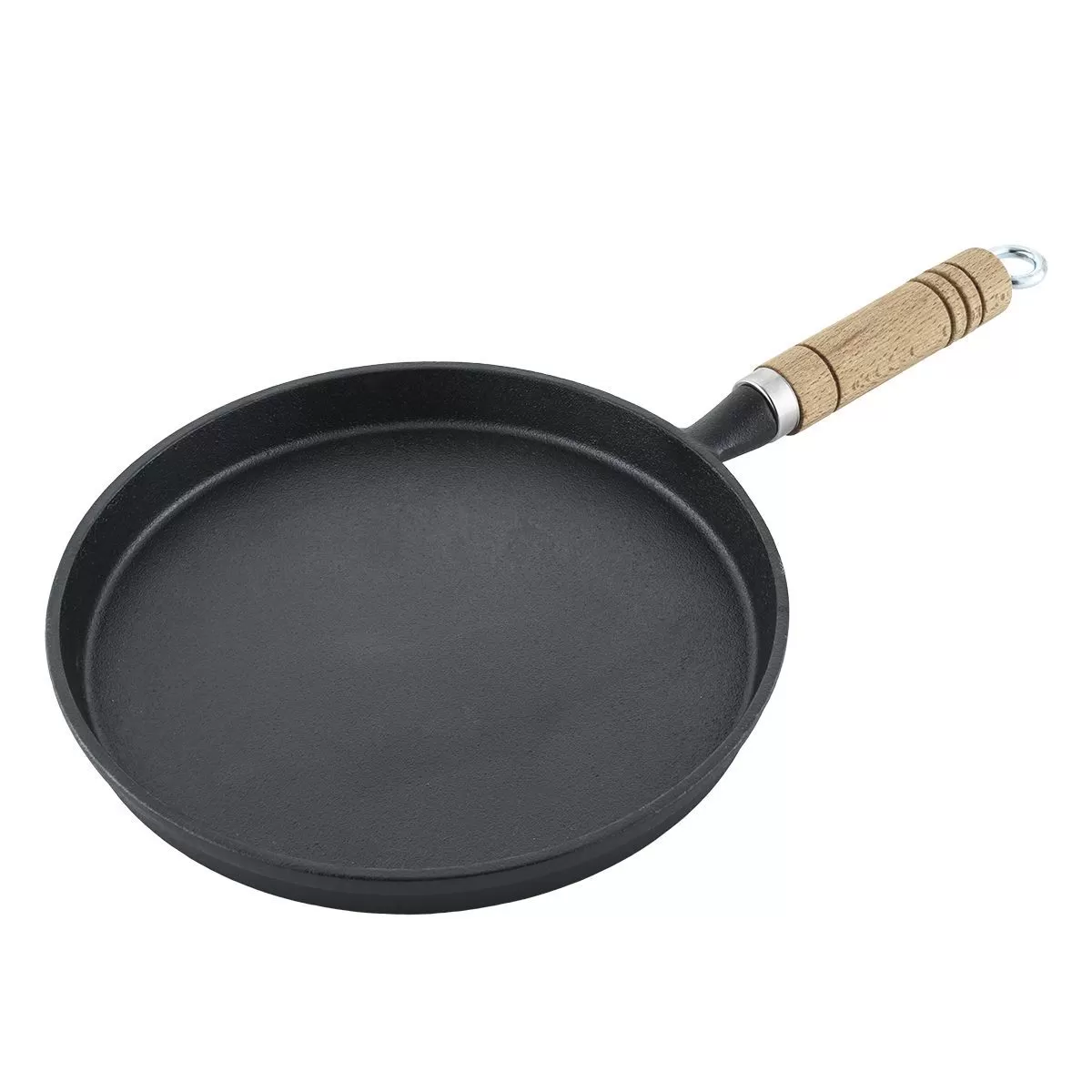 Сковородка чугунная,блинная 20 cм,деревяннаяручка P.L.-ProffCuisine