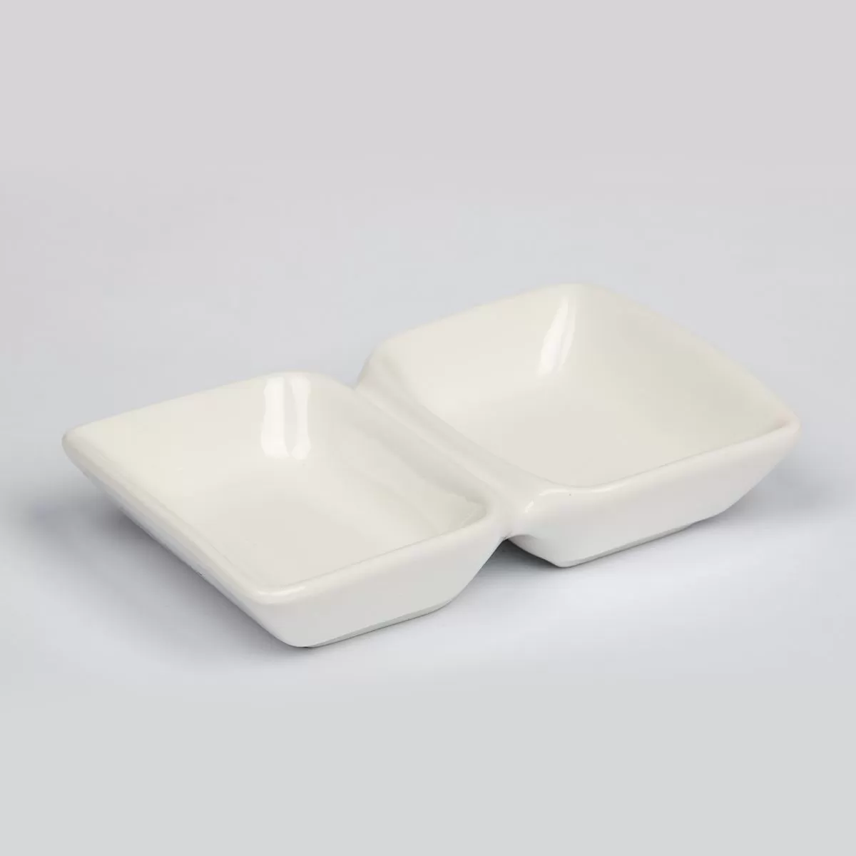 Соусник двойной 12*7.3*2.3, 50*50 мл фарфор, P.L. Proff Cuisine