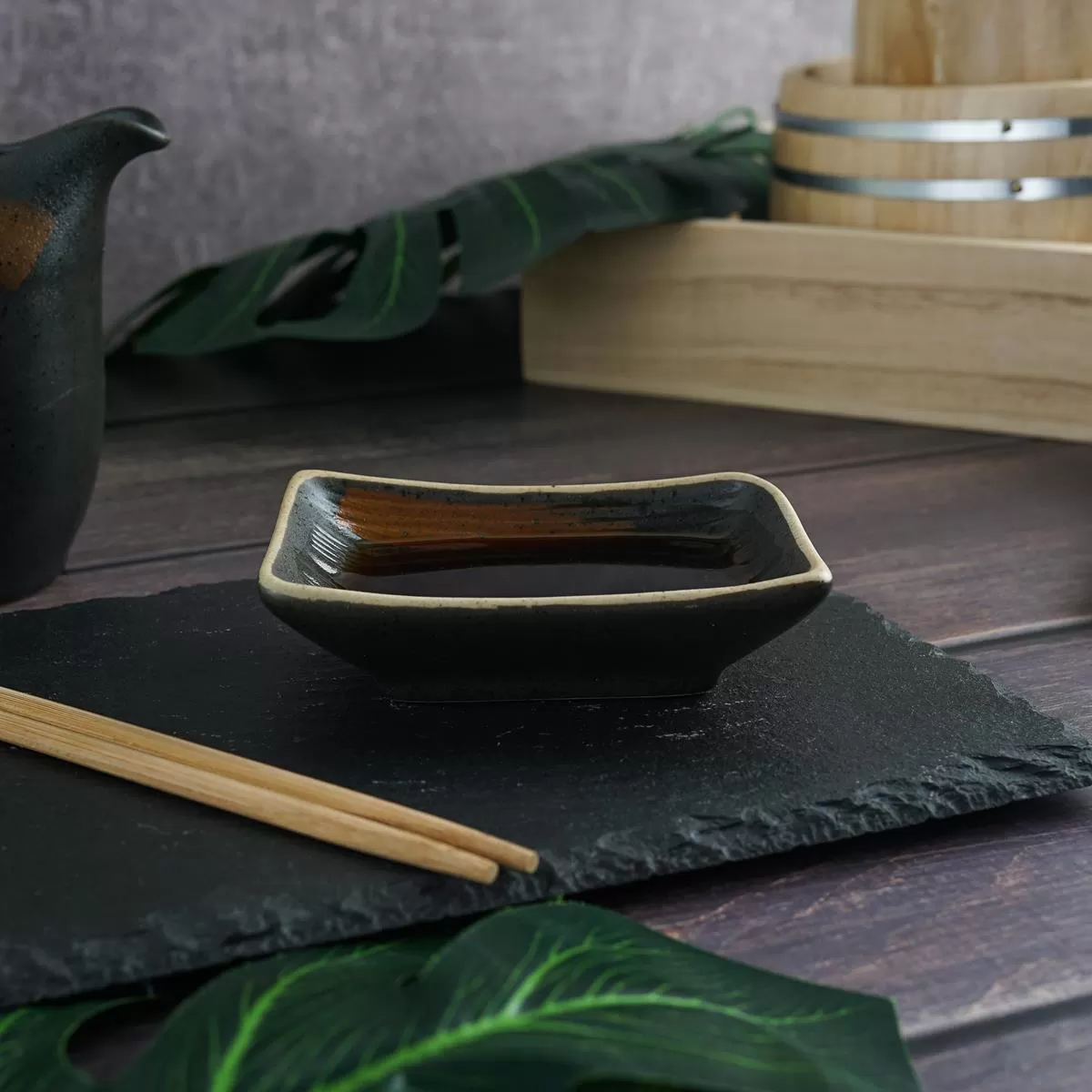 Соусник 9.6*6.8*2.8см, "Dark Panasia" P.L. Proff Cuisine