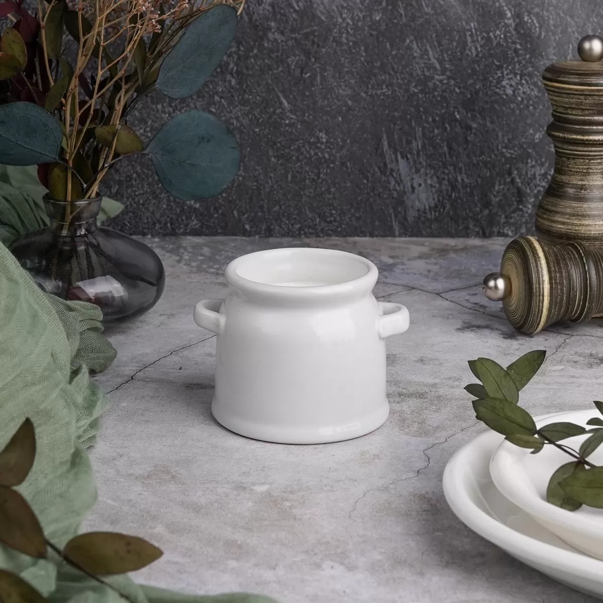 Соусник/молочник с двумя ручками 125 мл, d 7 см, h 6 см, P.L. Proff Cuisine