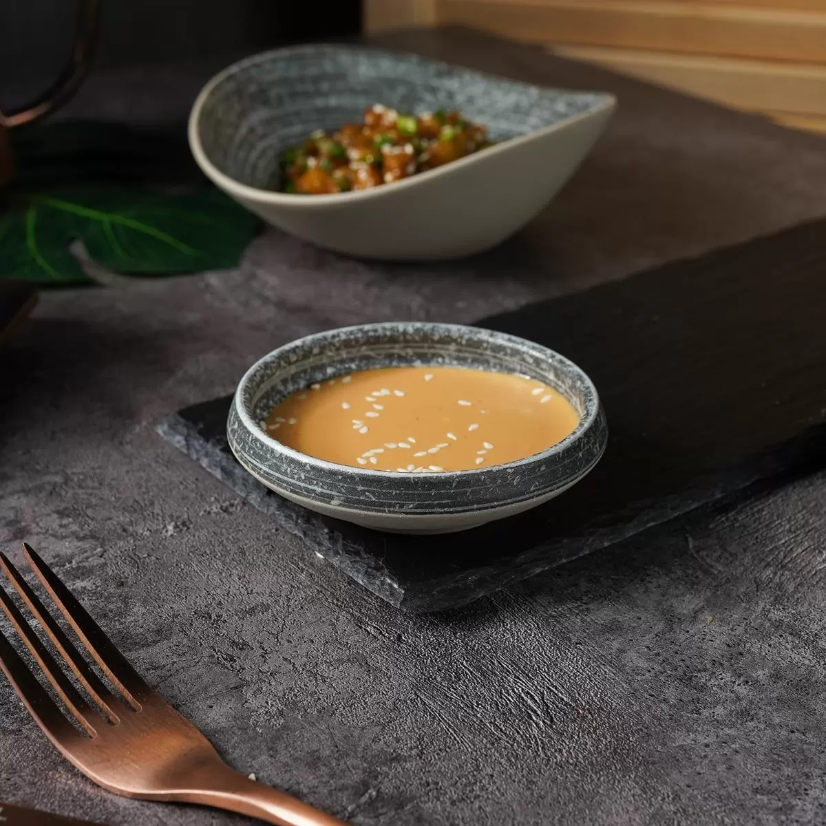 Соусник с покрытием 9*2,4 см, Glossy Stone Untouched Taiga, P.L. Proff Cuisine