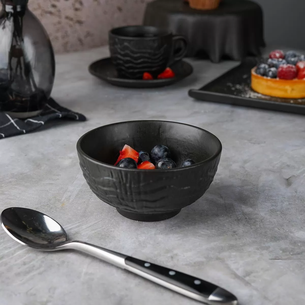 Соусник (салатник) d=9,8см, h=5 см, 175 мл, серия "Black Raw Wood" P.L. — ProffCuisine