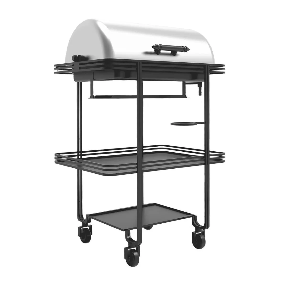 Станция с мармитом,на колесиках,нержавеющая сталь 69*60*10 см. P.L.—Hotelware