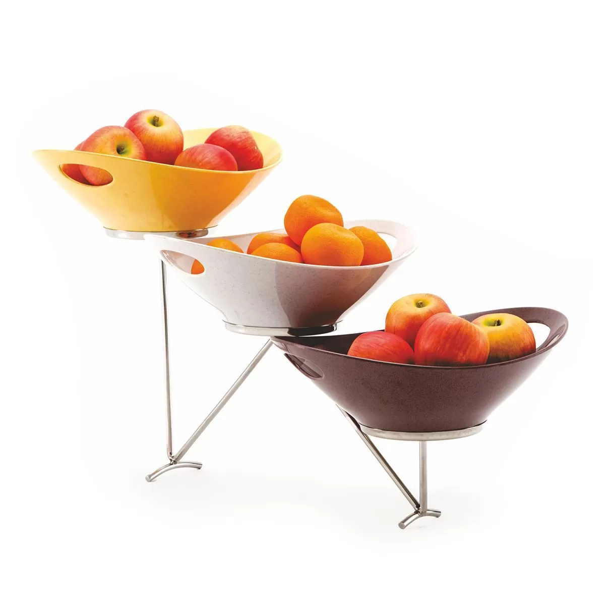 Стойка металлическая для выкладки + три салатника,90*30*50 см,  P.L.—Hotelware