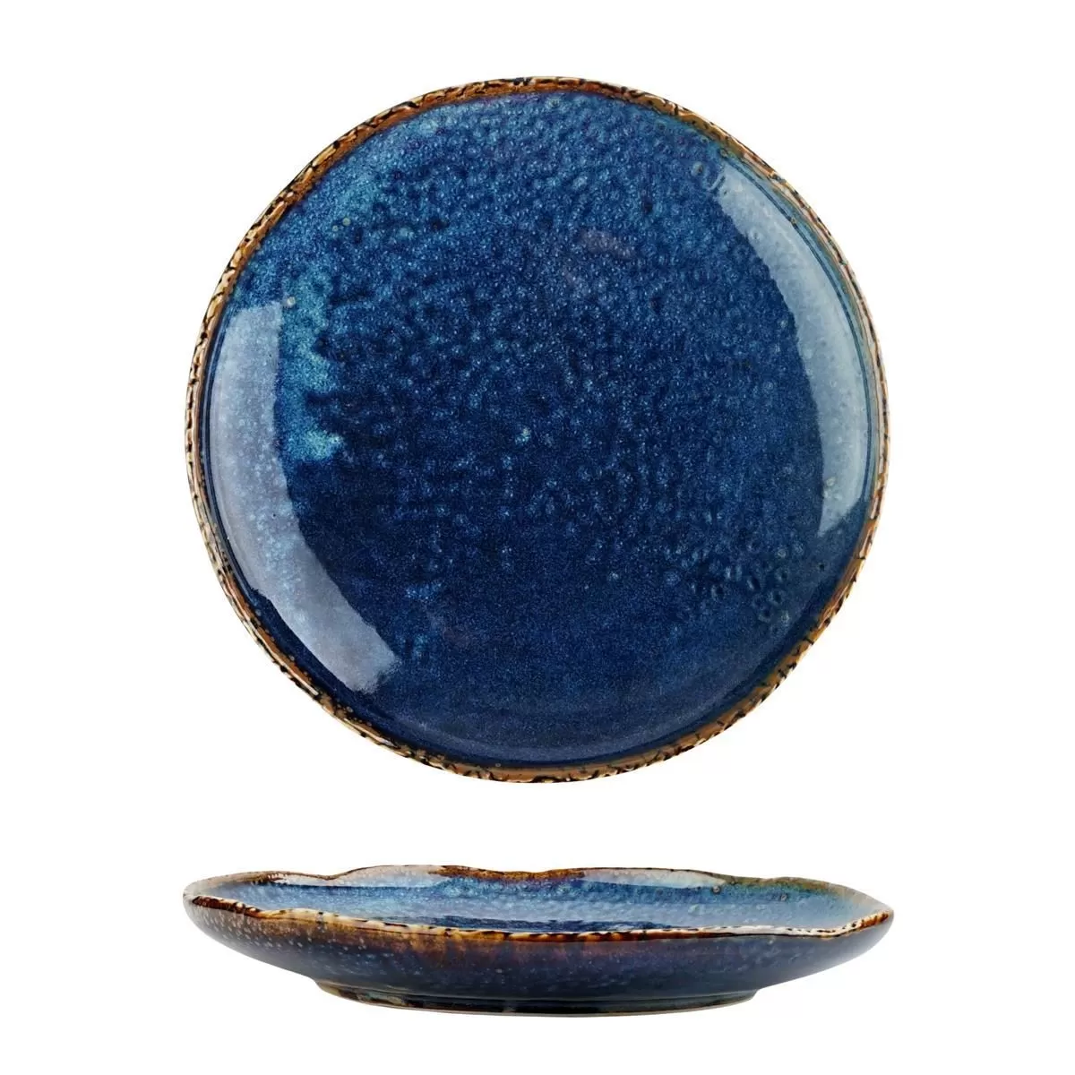 Тарелка  d=21,3см, h=3 см, фарфор,серия "Aqua Blue" P.L.