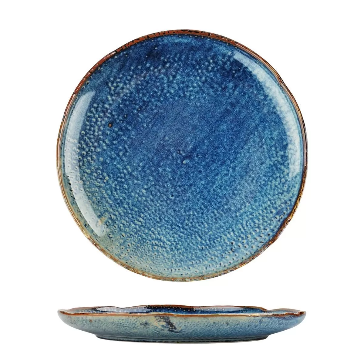 Тарелка  d=28 см, h=3.3 см, фарфор,серия "Aqua Blue" P.L.