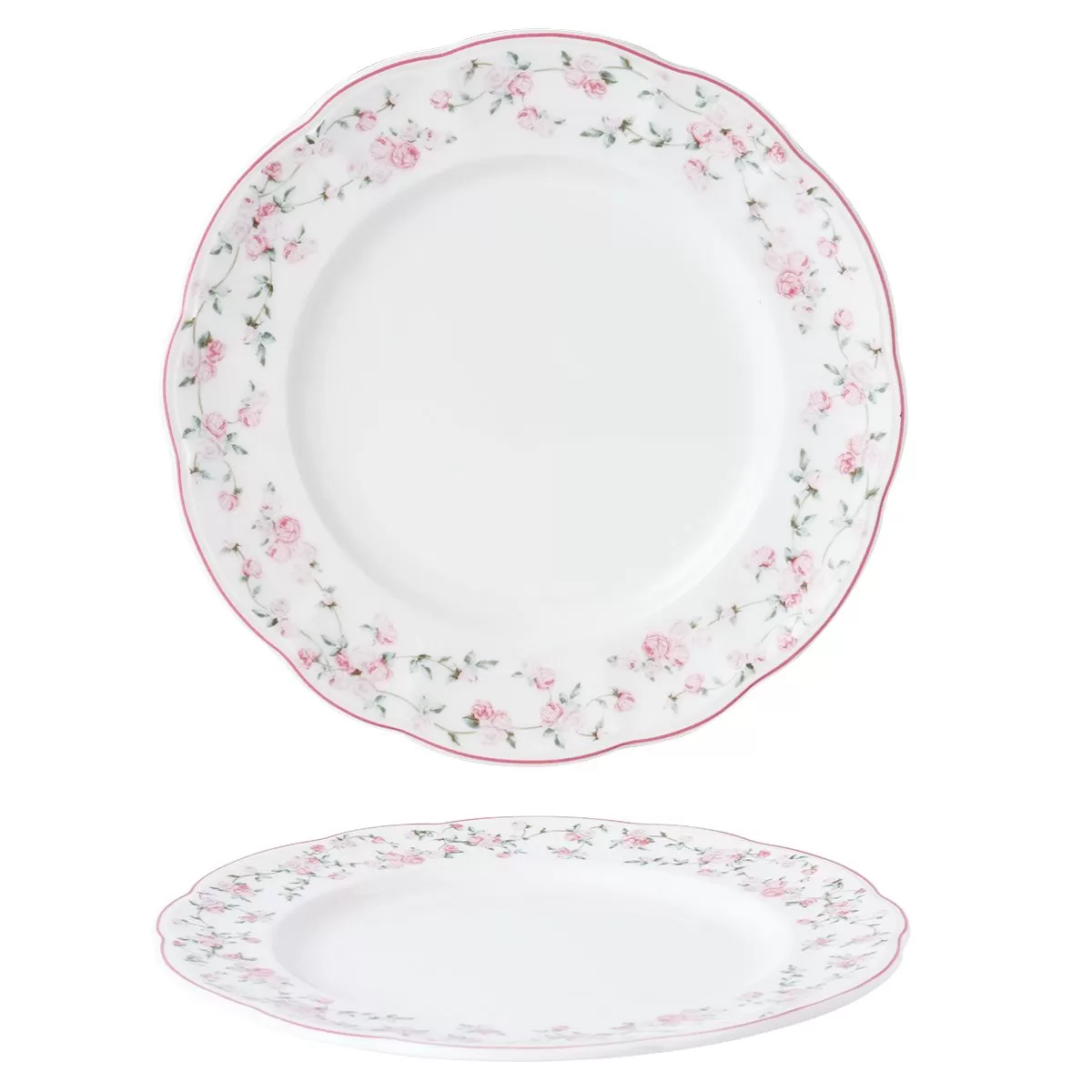 Тарелка классическая d=30 cм,фарфор "NOBLE" серия "Retro Ritz-La Vie En Rose"
