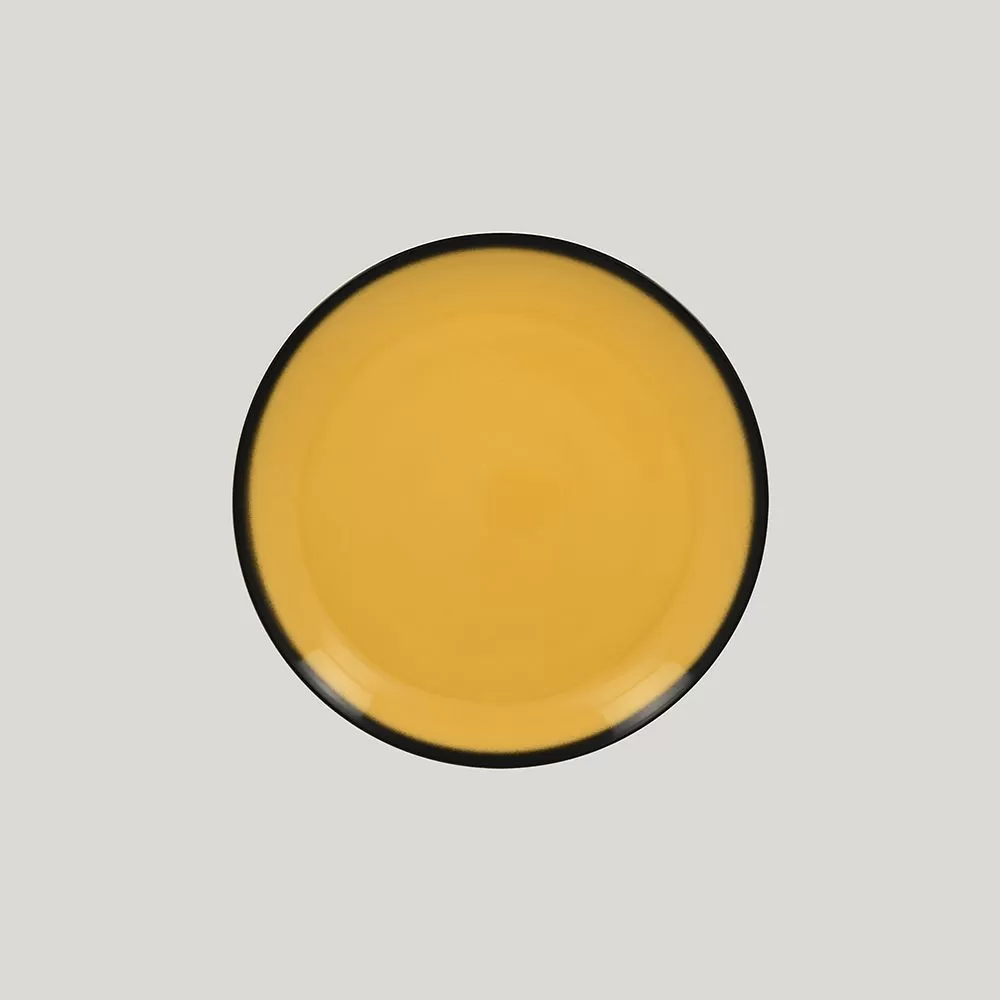 Тарелка круглая RAK Porcelain LEA Yellow 18 см (желтый цвет)