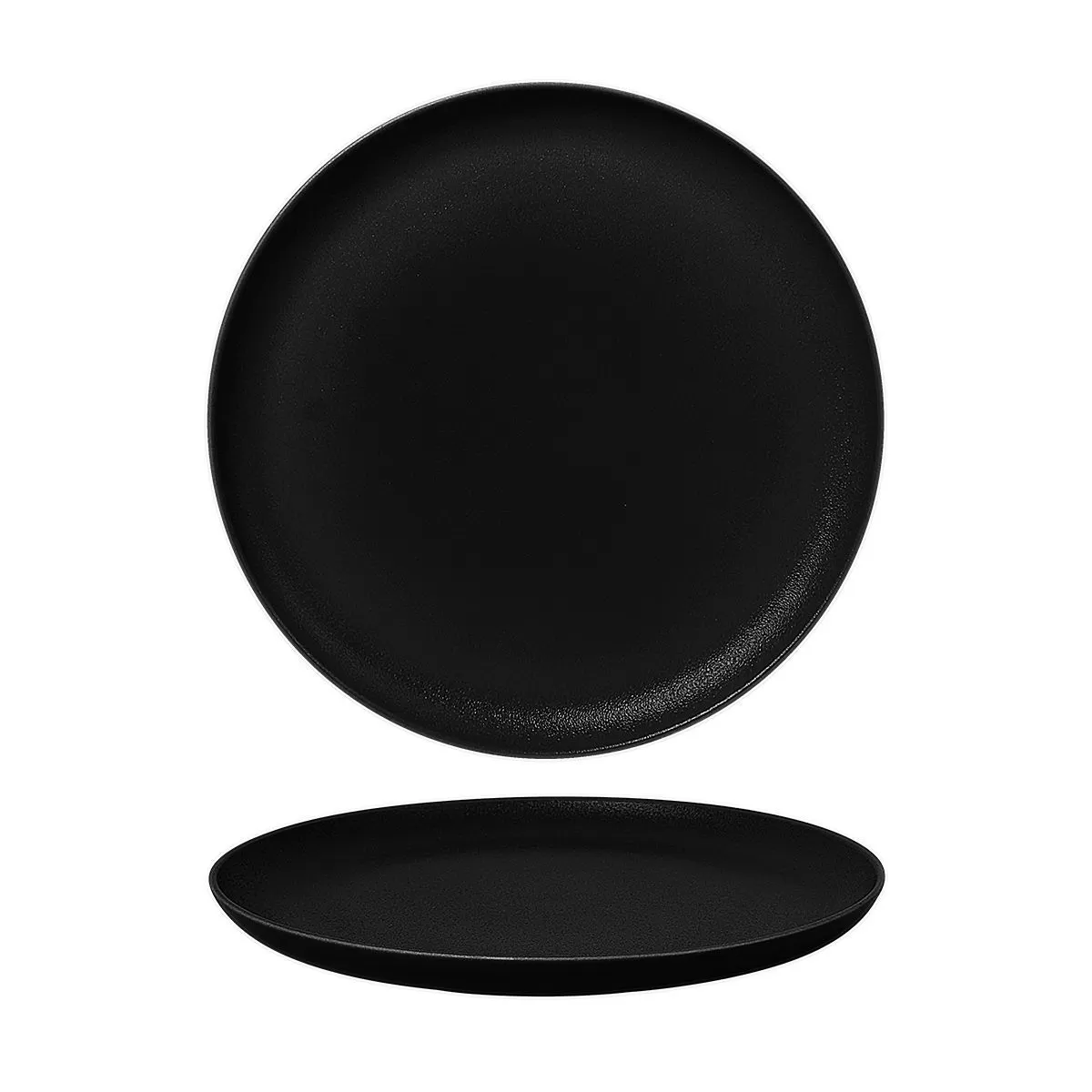 Тарелка с бортом d=26 cм,фарфор "NOBLE" серия "Fine Plus-Black Sand"